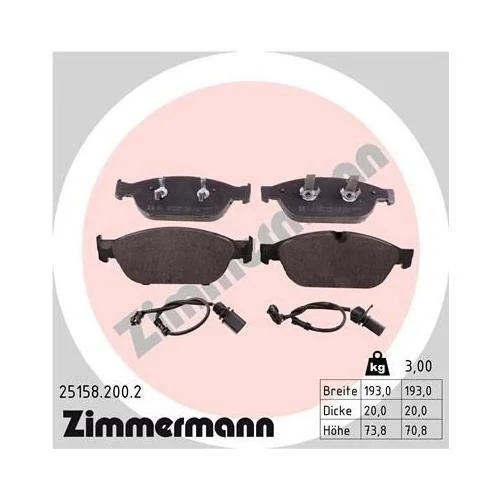 Гальмівний диск ZIMMERMANN COAT Z 100.3357.20 для VAG AUDI (FAW) VW (SVW), фото №4