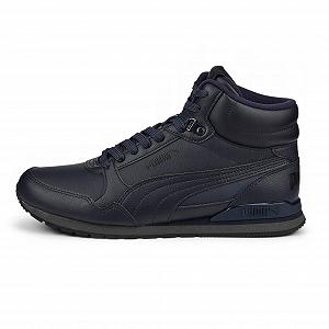 Кроссовки PUMA ST Runner v3 Mid L Parisian Night темно-синие (387638 04), утепленные - Фото 1