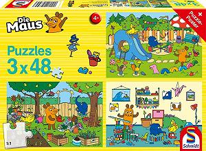 Купить Детский пазл Schmidt Spiele A Day with the Mouse 56394 3 x 48 элементов разноцветный - Фото 1 Детский пазл Schmidt Spiele A Day with the Mouse 56394 3 x 48 элементов разноцветный - Фото 1