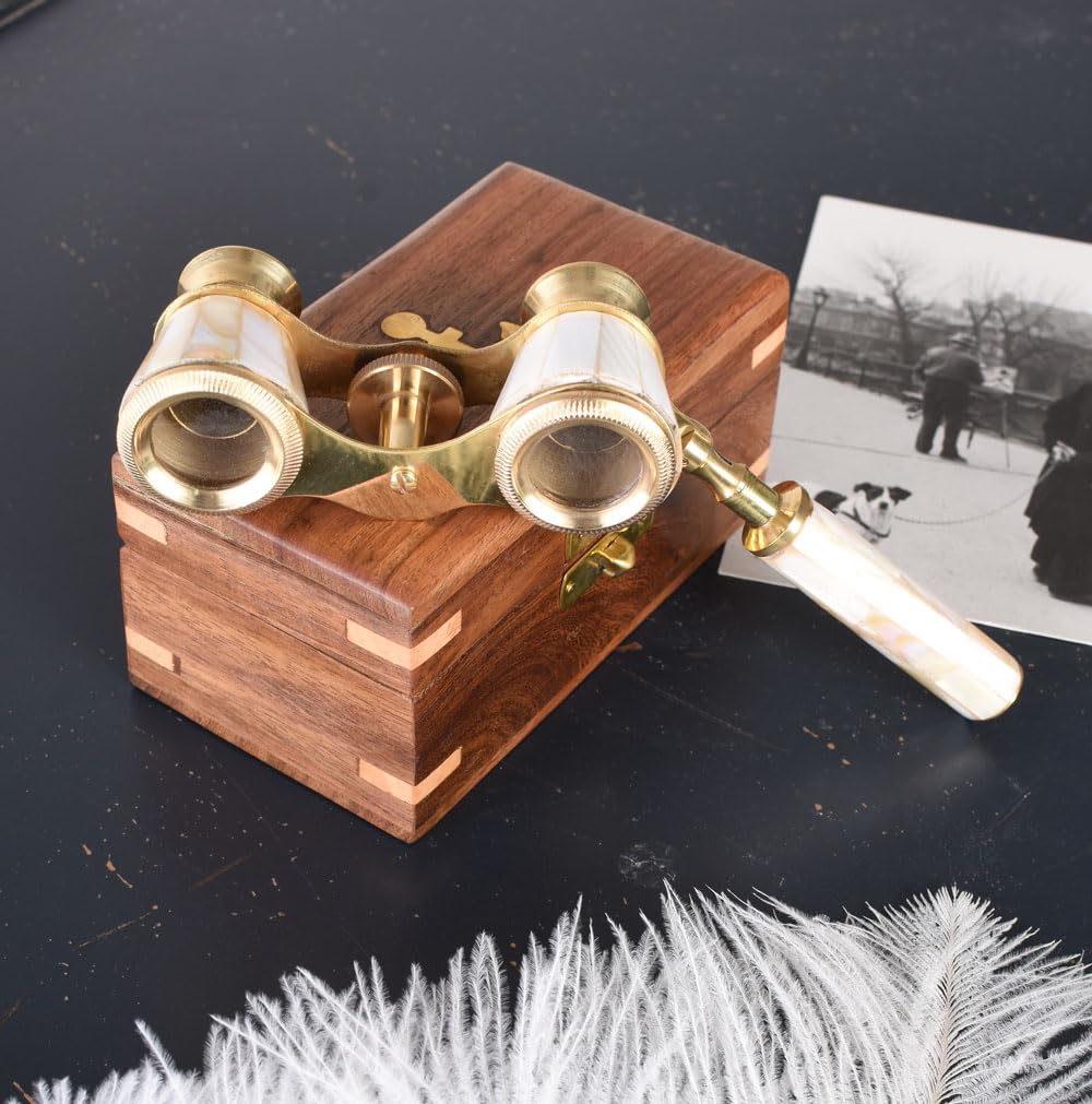 Оптический Бинокль Palazzo Exclusive Antique латунь перламутр, фото №4 Оптический Бинокль Palazzo Exclusive Antique латунь перламутр, фото №4