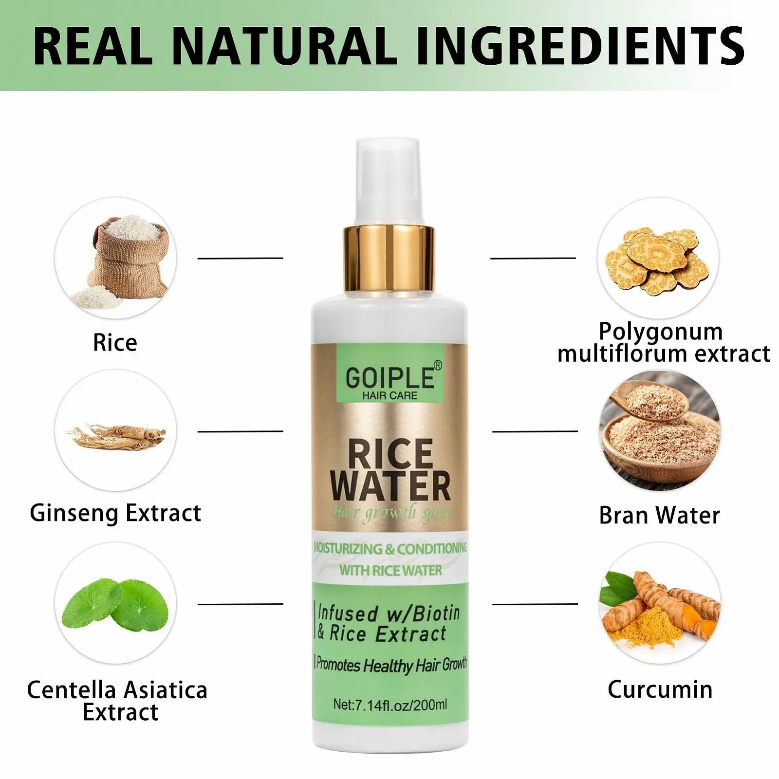 Тонік для волосся Рисова вода для жінок та чоловіків, Сироватка для волосся, фото №3 Тонік для волосся Рисова вода для жінок та чоловіків, Сироватка для волосся, фото №3