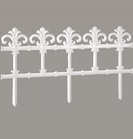 Садовое ограждение GARDEN белый 3,7 м, фото №1