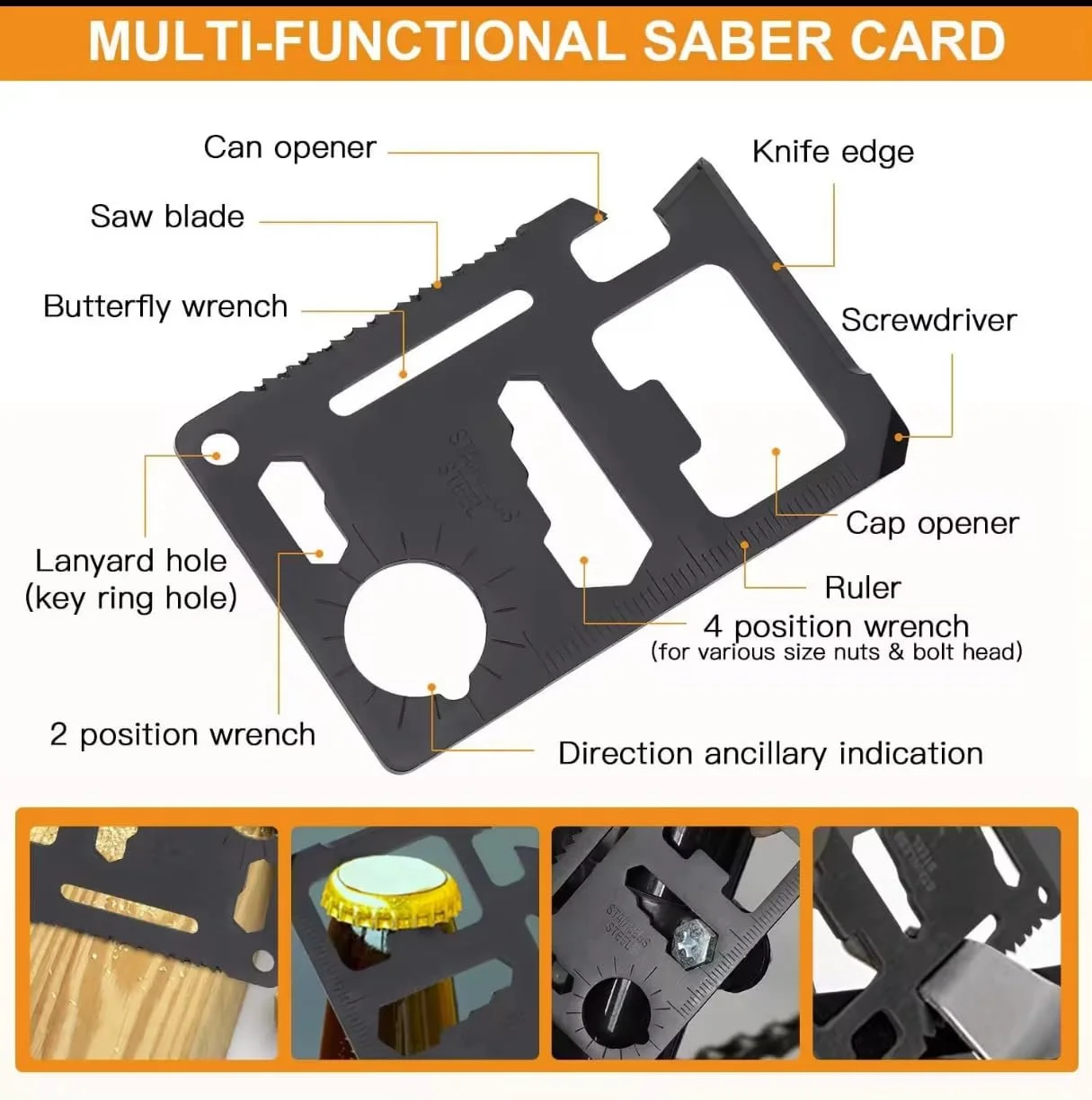 Набір для виживання Emergency Allprepare 21-в-1 з аптечкою першої допомоги, фото №5