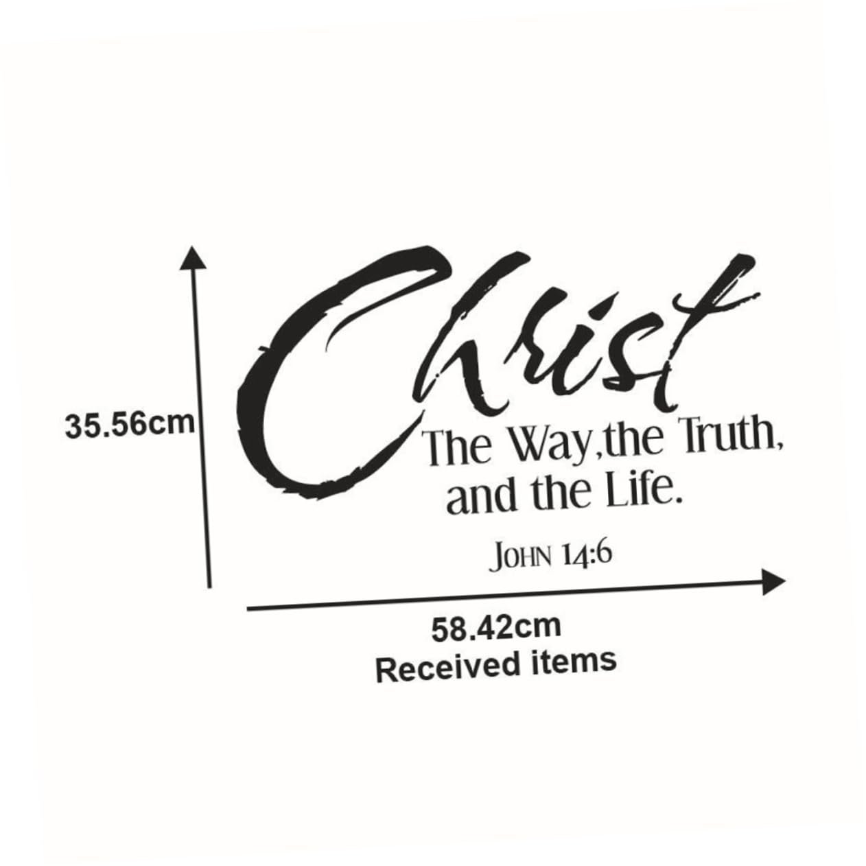 Наклейки на стену Homoyoyo Christian Inspirational Removable, фото №3