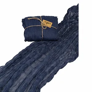 Купити Ранер Halbach Seidenbänder Cotton Look Blue 70 x 300 см - Фото 1 Ранер Halbach Seidenbänder Cotton Look Blue 70 x 300 см - Фото 1