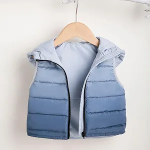 Зимова куртка для дівчат, на блискавці, без рукавів synthetic.ua - Фото 1