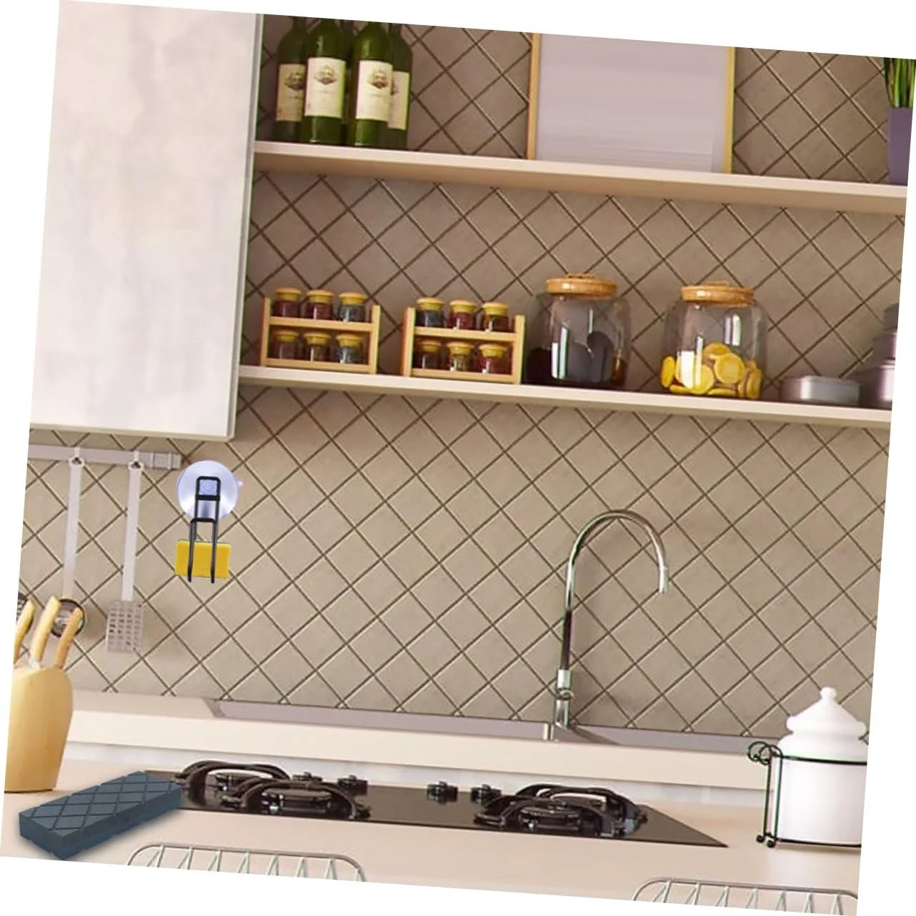 Точильный камень Tofficu с решетчатыми канавками компактный универсальный, фото №3