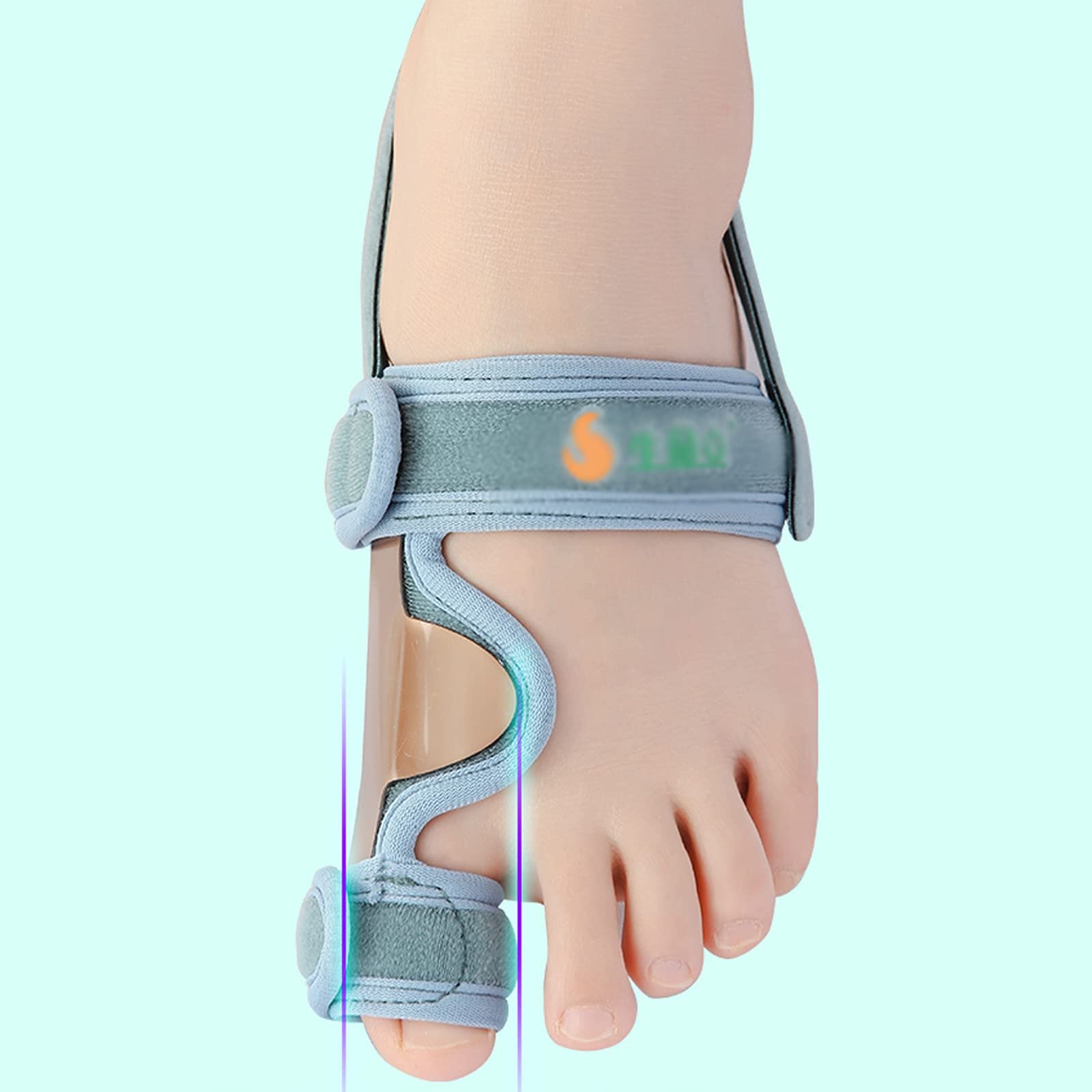 Шина ортопедична для корекції вальгусної деформації великого пальця стопи, знеболююча, нехірургічна, фото №5