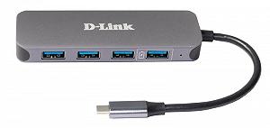 Концентратор USB Type-C D-Link DUB-2340 - Фото 1