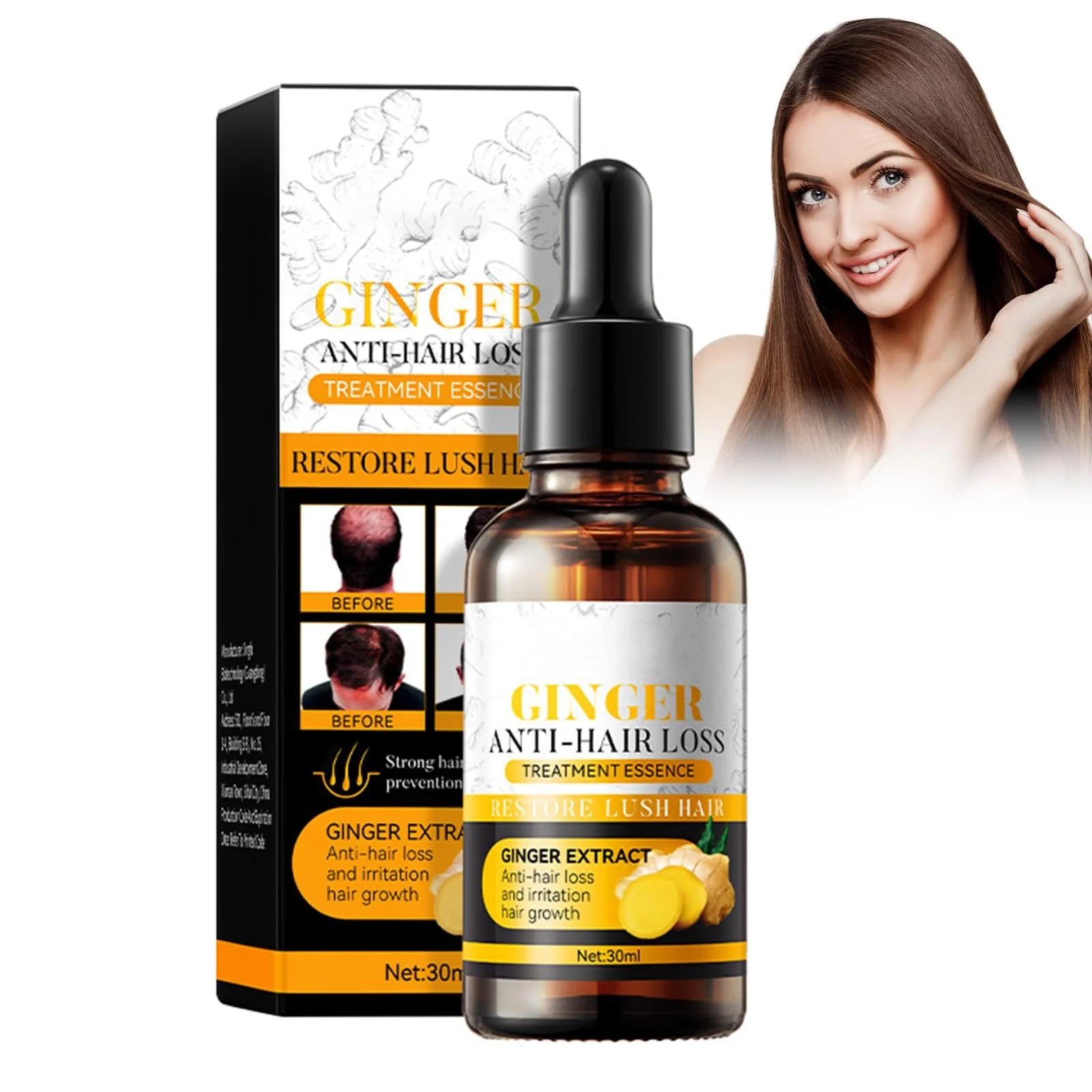 Есенція Rostblant Імбирна для росту волосся для чоловіків та жінок, фото №1