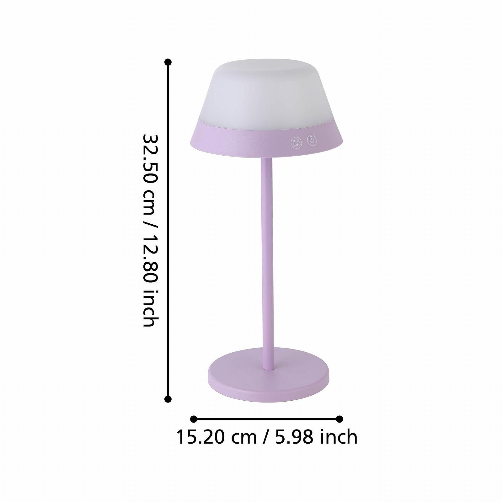 Настільна лампа LED EGLO Meggiano Для вулиці Бездротова USB Білий Фіолетовий RGB IP54, фото №8