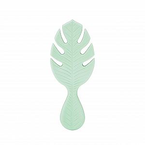 Гребінець Wet Brush Go Green Mini Detangler для волосся, дорожній розмір, ультрам'які щетинки Intelliflex, зелений synthetic.ua - Фото 1