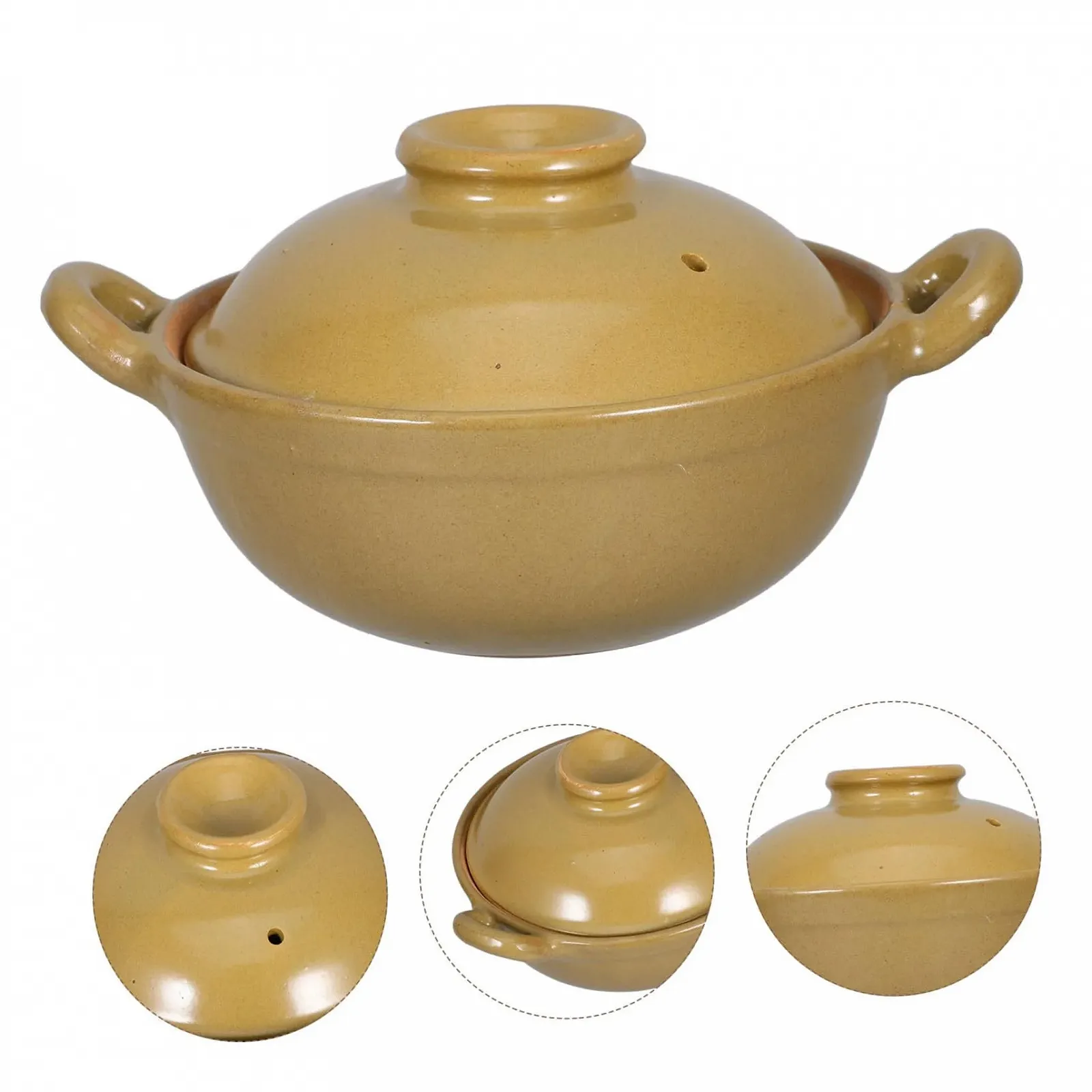 Каменный горшок VALICLUD Upgrade Version 500 мл многофункциональный с двойной ручкой, фото №8