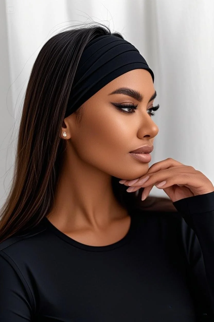 Пов'язка Еластична Широка для Волосся Banda Nero, фото №3