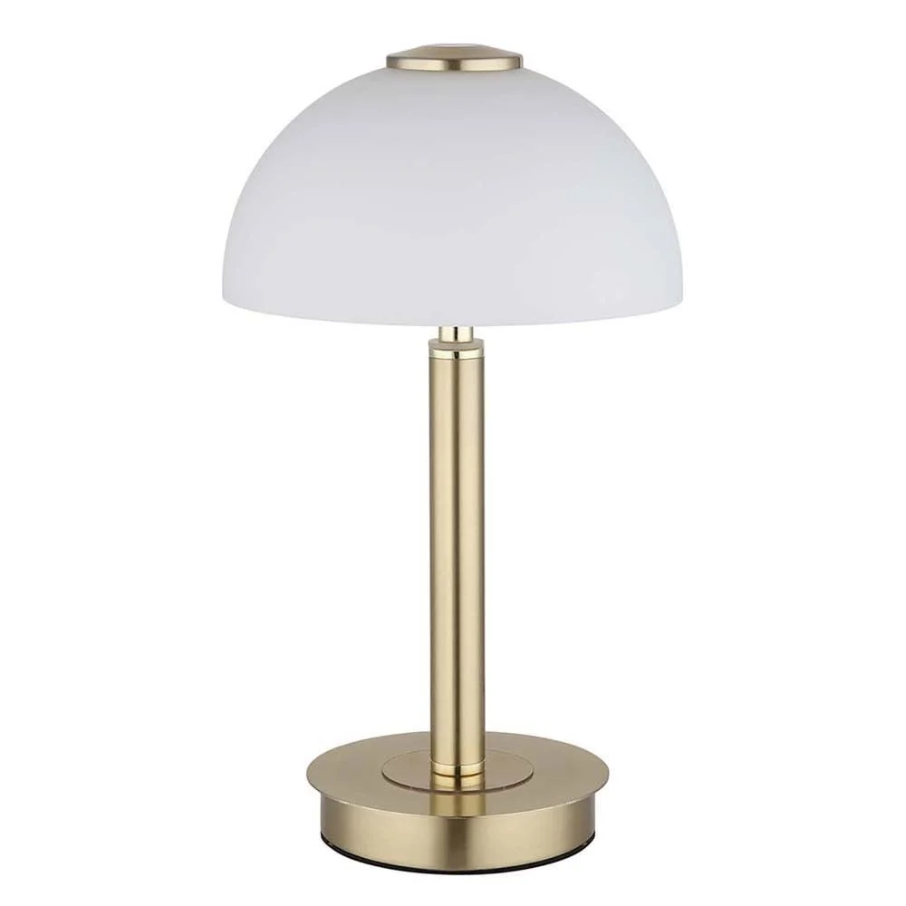 Настольная лампа GLOBO LED Touch Сенсорная Диммер Латунь Стекло Опал 7 Вт 255 лм 18 x 31.5 см, фото №8