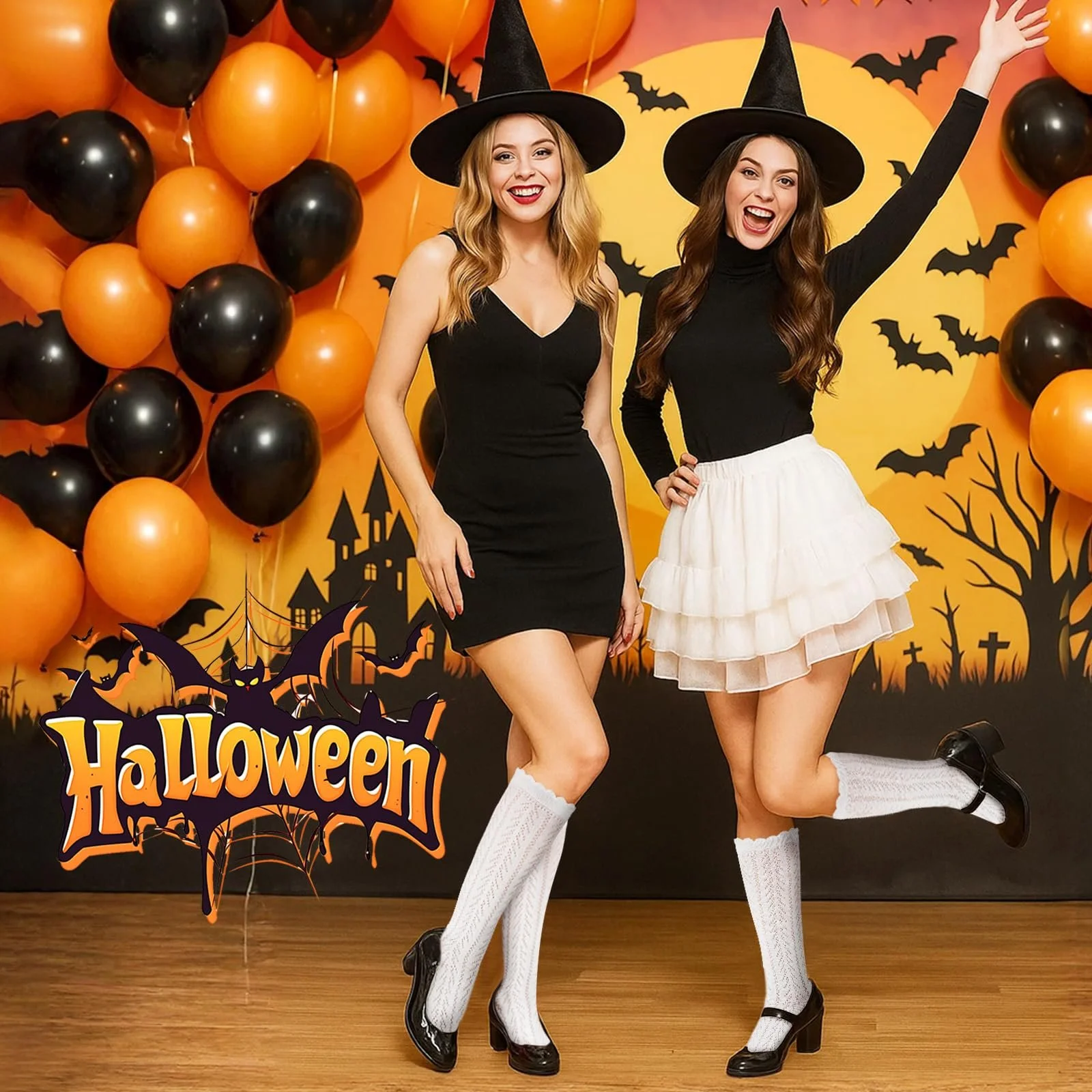 Женские костюмные чулки (Белый), фото №8