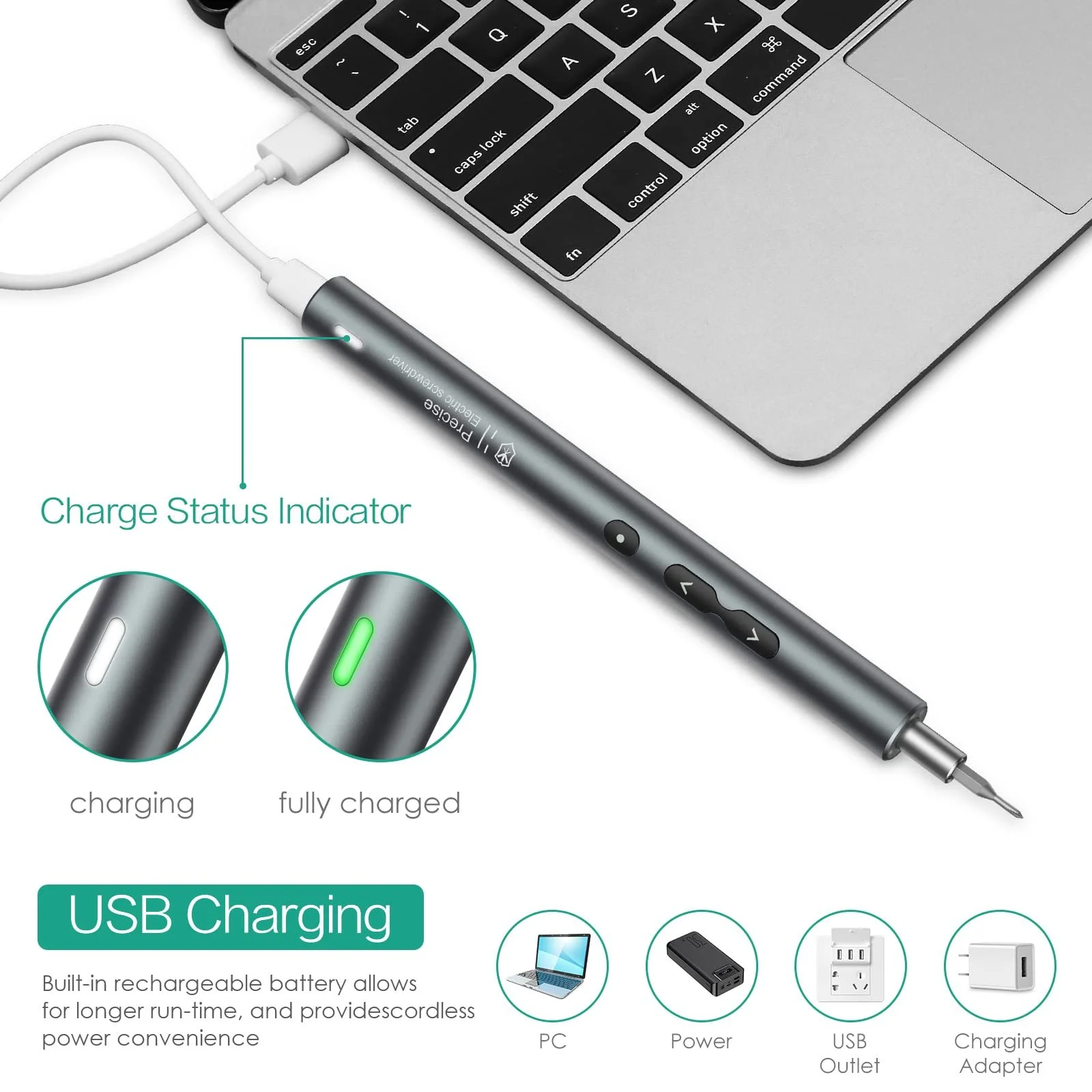 Электрическая отвертка 28-в-1, фото №5