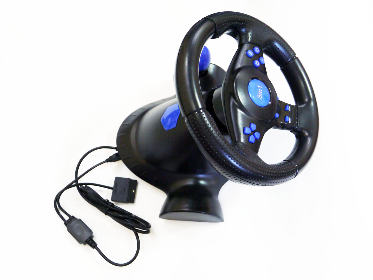 Руль игровой проводной с педалями RIAS Vibration Steering wheel 3в1 4_00342, фото №5