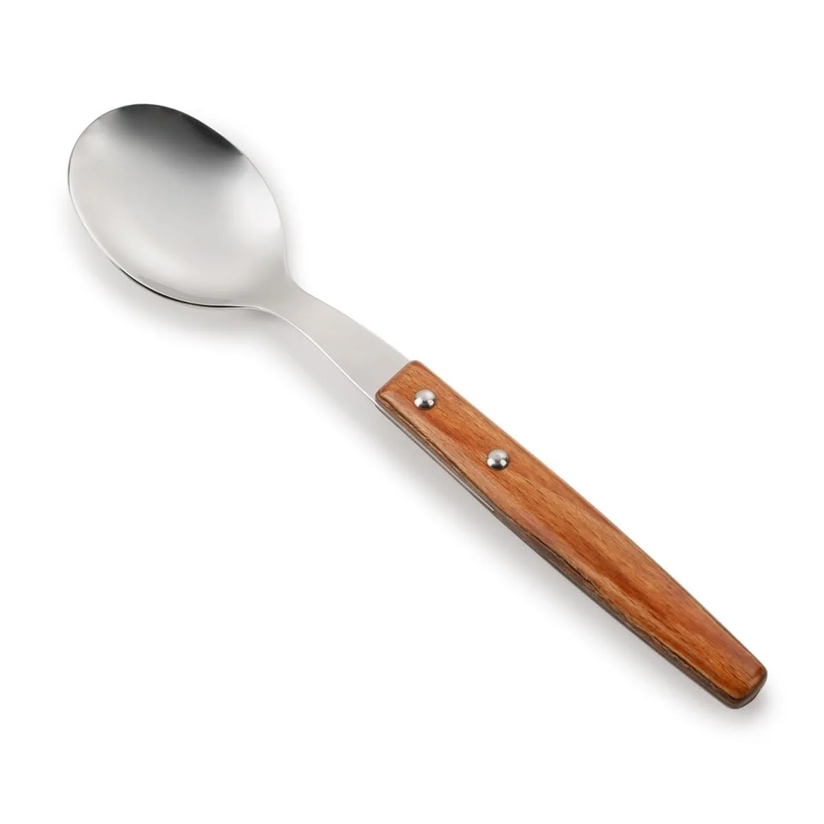 Ложка Десертна Arcos Table Messer Нержавіюча сталь 18/10, 150 мм, Коричнева дерев'яна ручка, фото №1 Ложка Десертна Arcos Table Messer Нержавіюча сталь 18/10, 150 мм, Коричнева дерев'яна ручка, фото №1