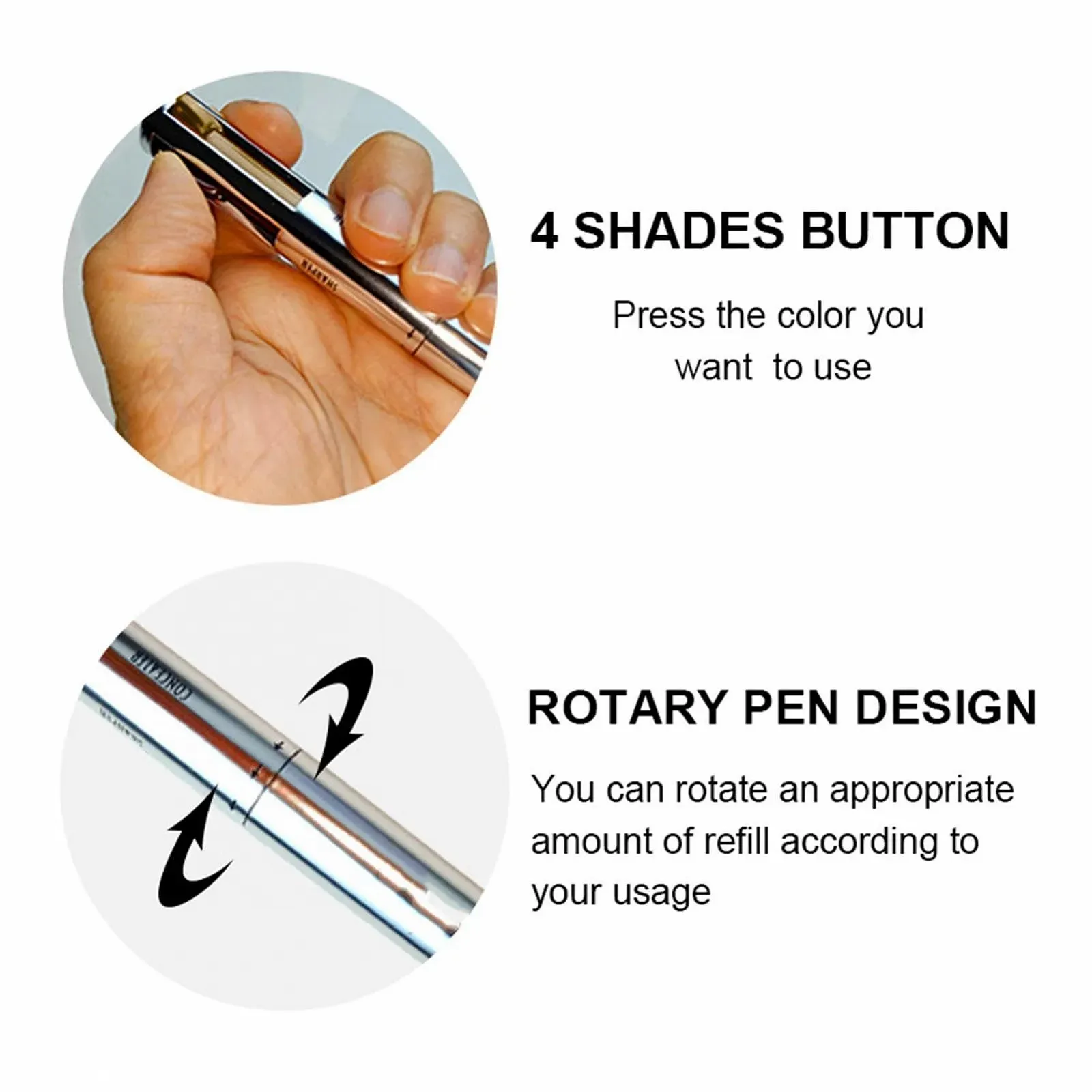 Олівець для макіяжу 4-в-1 Багатокольоровий, фото №3 Олівець для макіяжу 4-в-1 Багатокольоровий, фото №3