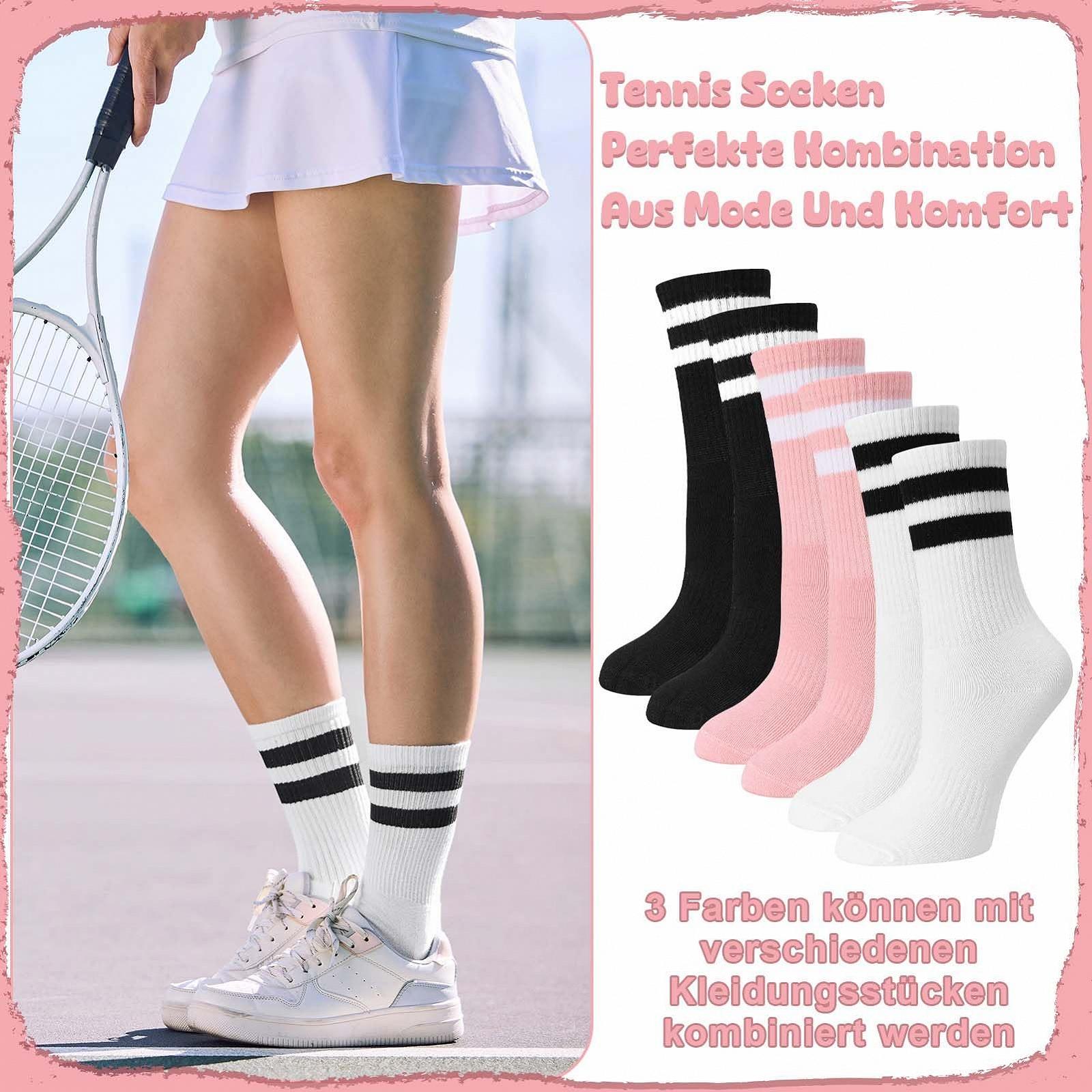 Носки Теннисные носки Хлопковые носки Ретро Спортивные носки Цветные Женские носки с полосками 35-38, фото №5