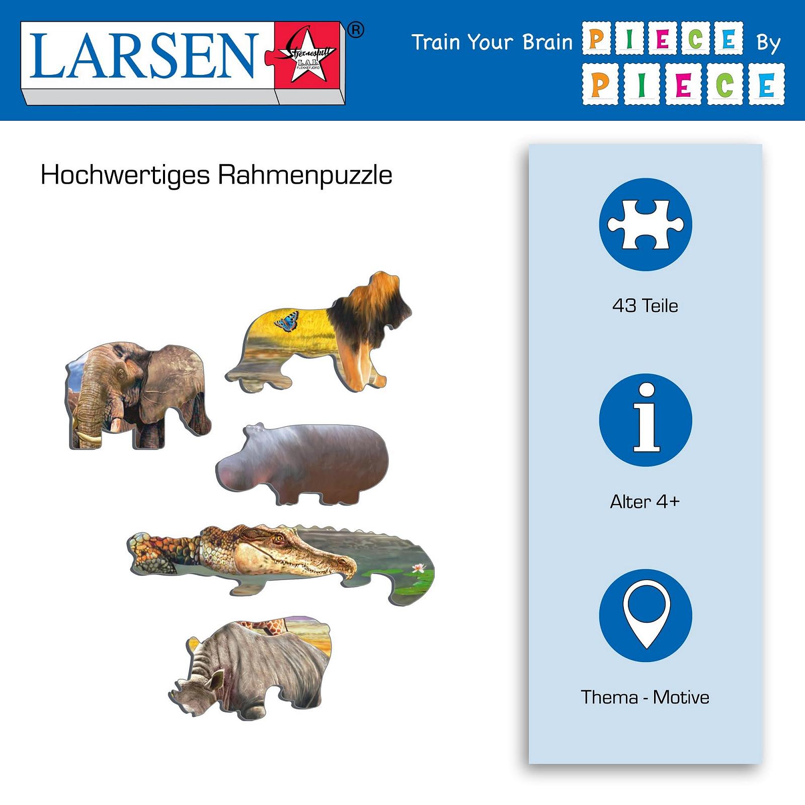 Пазл Larsen FH30 Savannah 43 деталі, фото №3 Пазл Larsen FH30 Savannah 43 деталі, фото №3