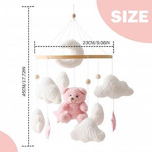 Мобиль Baby Velvet Cute Bear Teddy Nursery Decor 17.7 x 9 Дюймов Вращающийся 360° Медведь цена на synthetic.ua - Фото 1 Мобиль Baby Velvet Cute Bear Teddy Nursery Decor 17.7 x 9 Дюймов Вращающийся 360° Медведь synthetic.ua - Фото 1