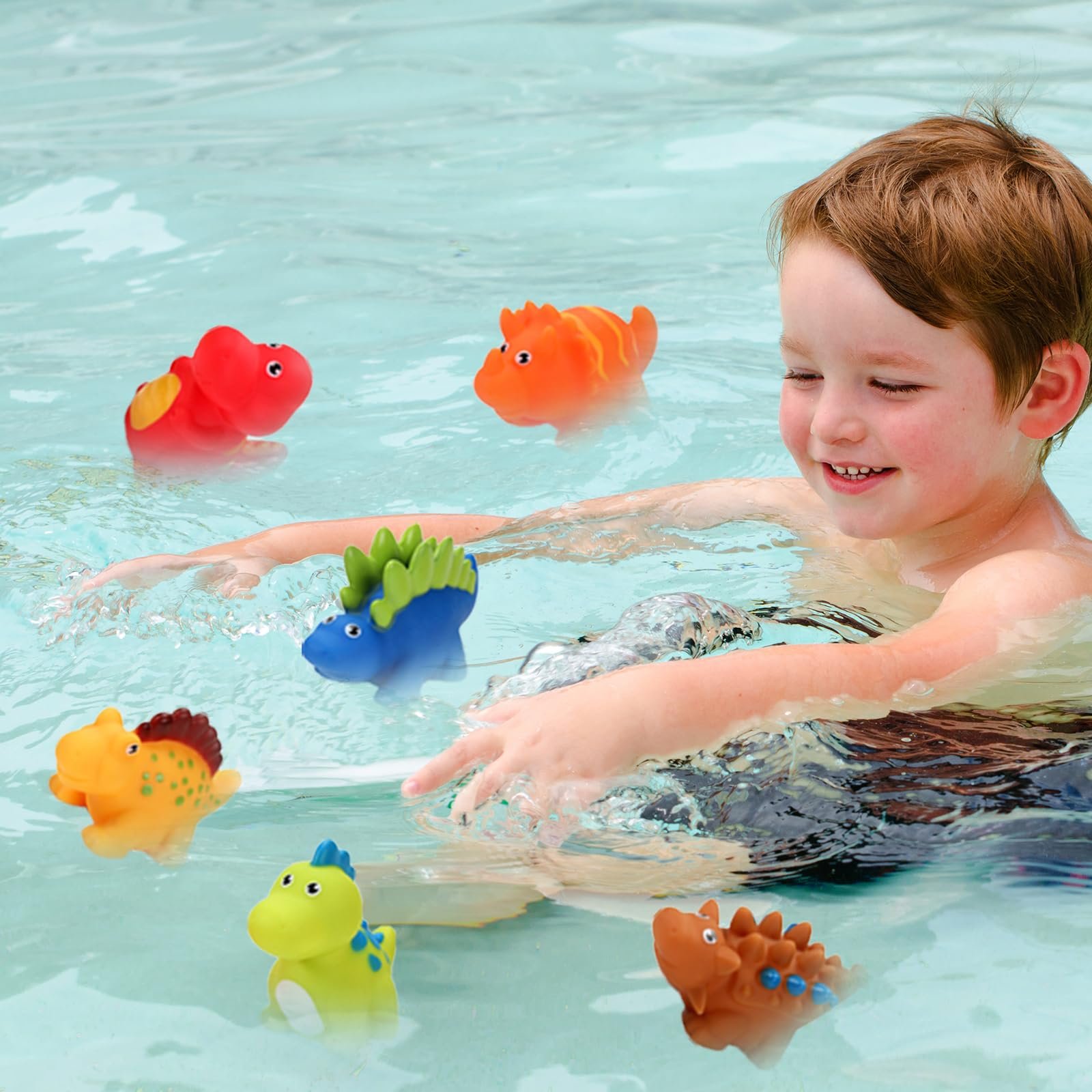 Набір Іграшок для Ванни Дизайн Динозаврів 6 шт., фото №4