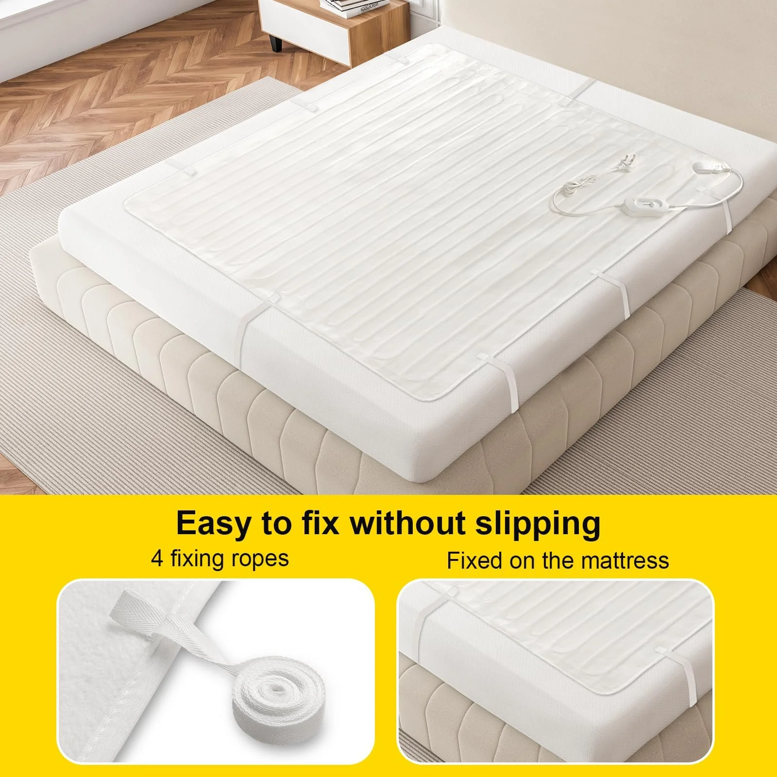 Электрическая простынь Lisheth King 165 x 137 см Белая, фото №5