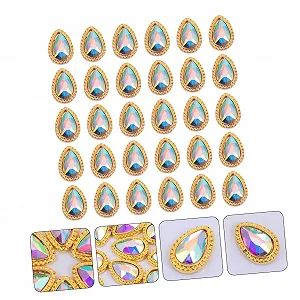 Стрази Краплеподібної форми 30шт. synthetic.ua - Фото 1