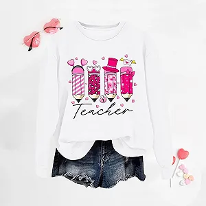 Свитшот Vhersily На День святого Валентина С буквенным графическим принтом Зима Осень Сердце Красный Любовь Пуловер Повседневный Модный Принт в виде сердец Аниме Королева сердец Смешной Милый Для пары synthetic.ua - Фото 1