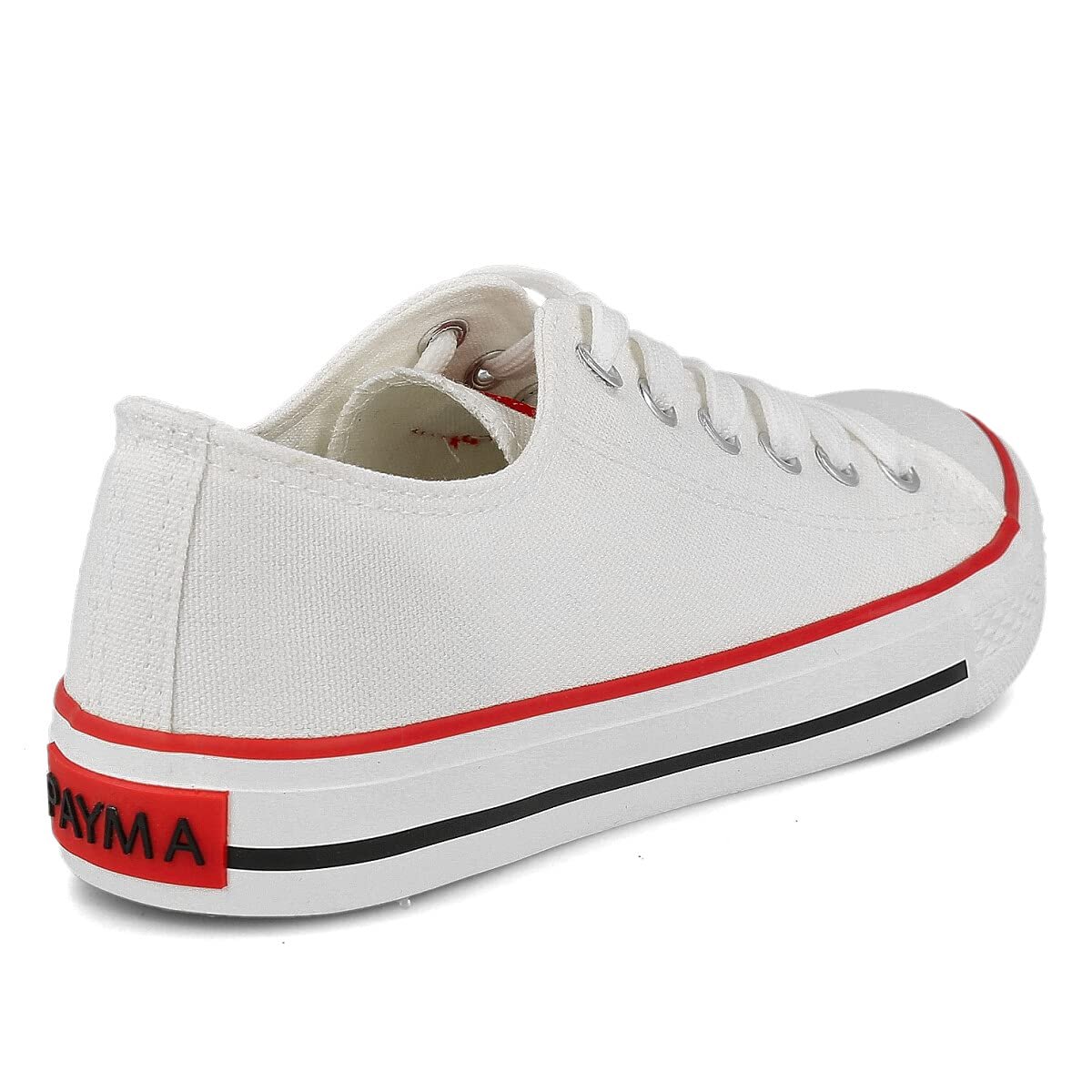 Кеди PAYMA Текстильні Кеди для Жінок та Чоловіків Hi-Top Low Top Low High Прості та на Платформі Гумова Підошва Чорний Червоний Синій Білий, фото №4