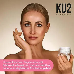 Денний зволожувальний крем для обличчя KU2 Cosmetics з гіалуроновою кислотою та едельвейсом synthetic.ua - Фото 1
