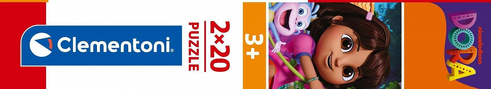 Пазл Clementoni Dora The Explorer 24827 2 x 20 деталей, фото №10 Пазл Clementoni Dora The Explorer 24827 2 x 20 деталей, фото №10