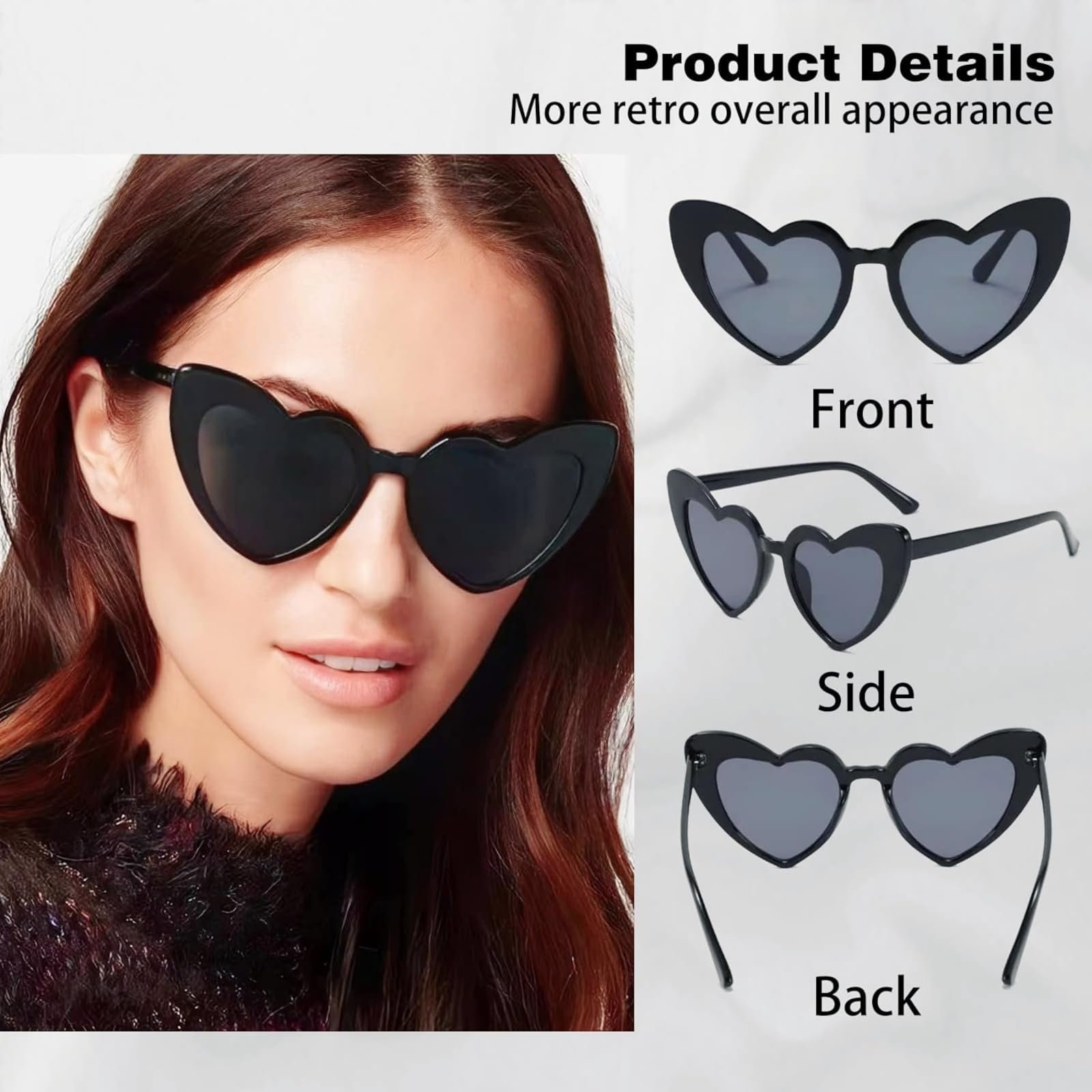 Сонцезахисні окуляри Серце (набір з 8 шт.), фото №4