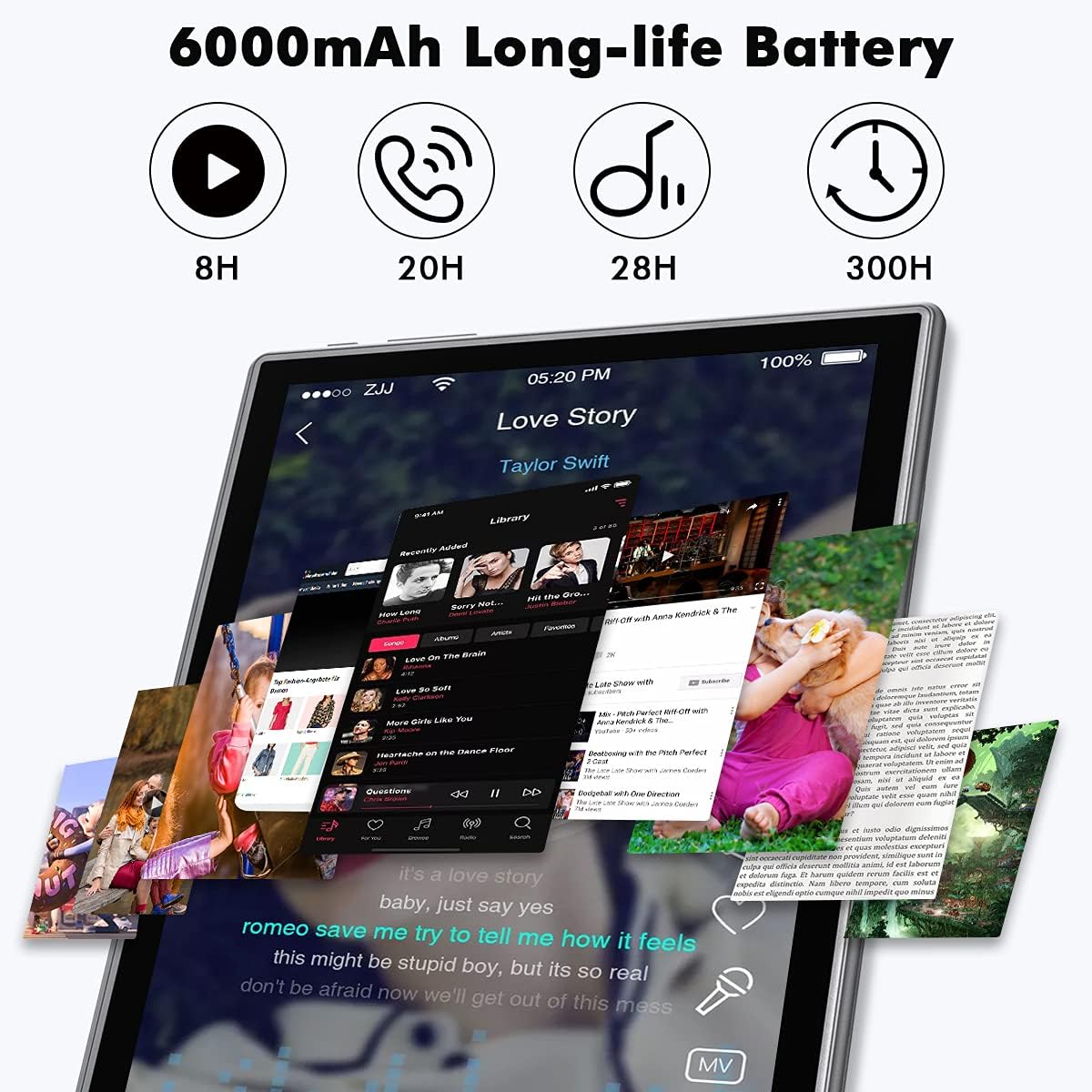 Планшет 10" ‎Zonko K118 4/64Gb 4G 2-SIM 8 ядер Android 13 6000 mAh Серый, фото №4