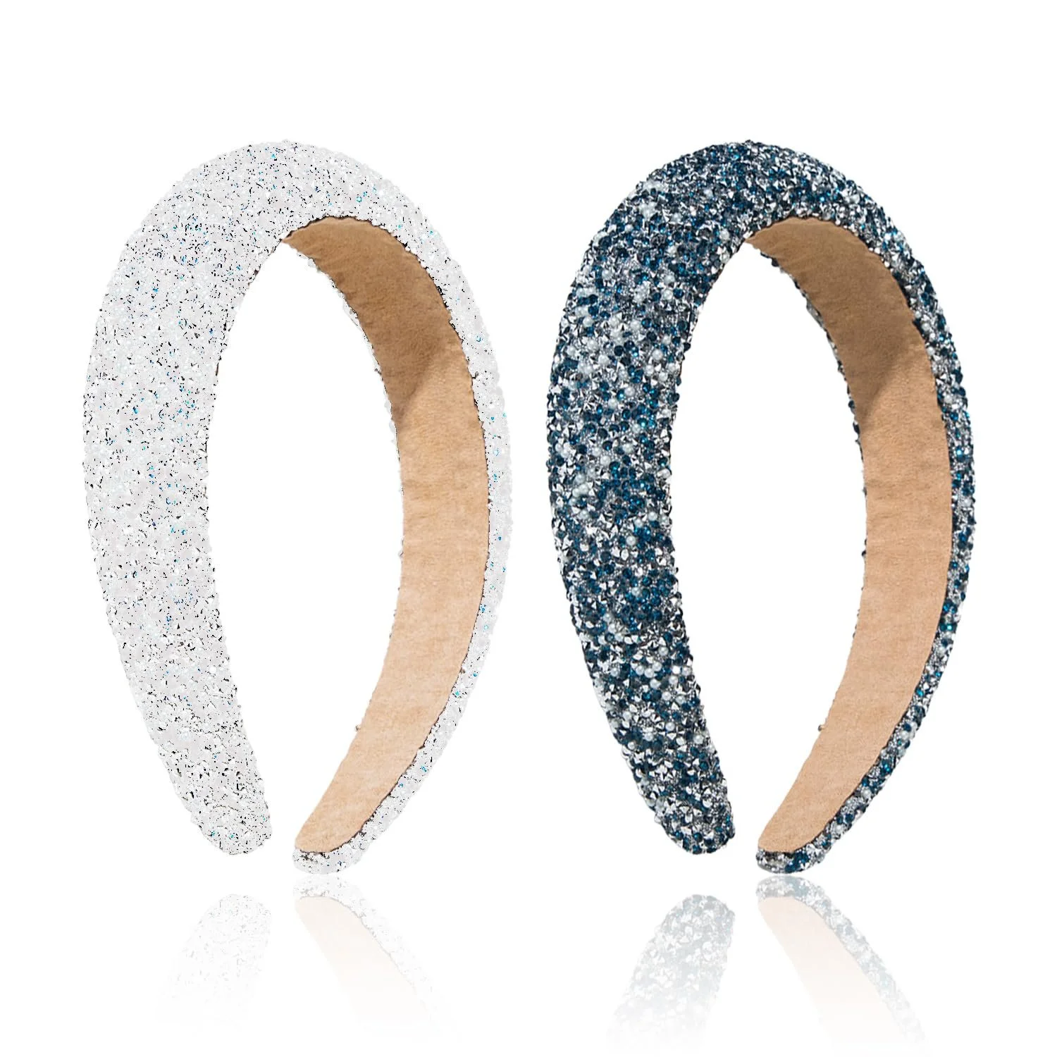 Набір обручів на голову з кристалами (2 шт.), фото №1