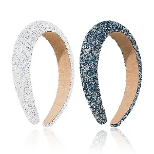 Набор обручей на голову с кристаллами (2 шт.) - Фото 1