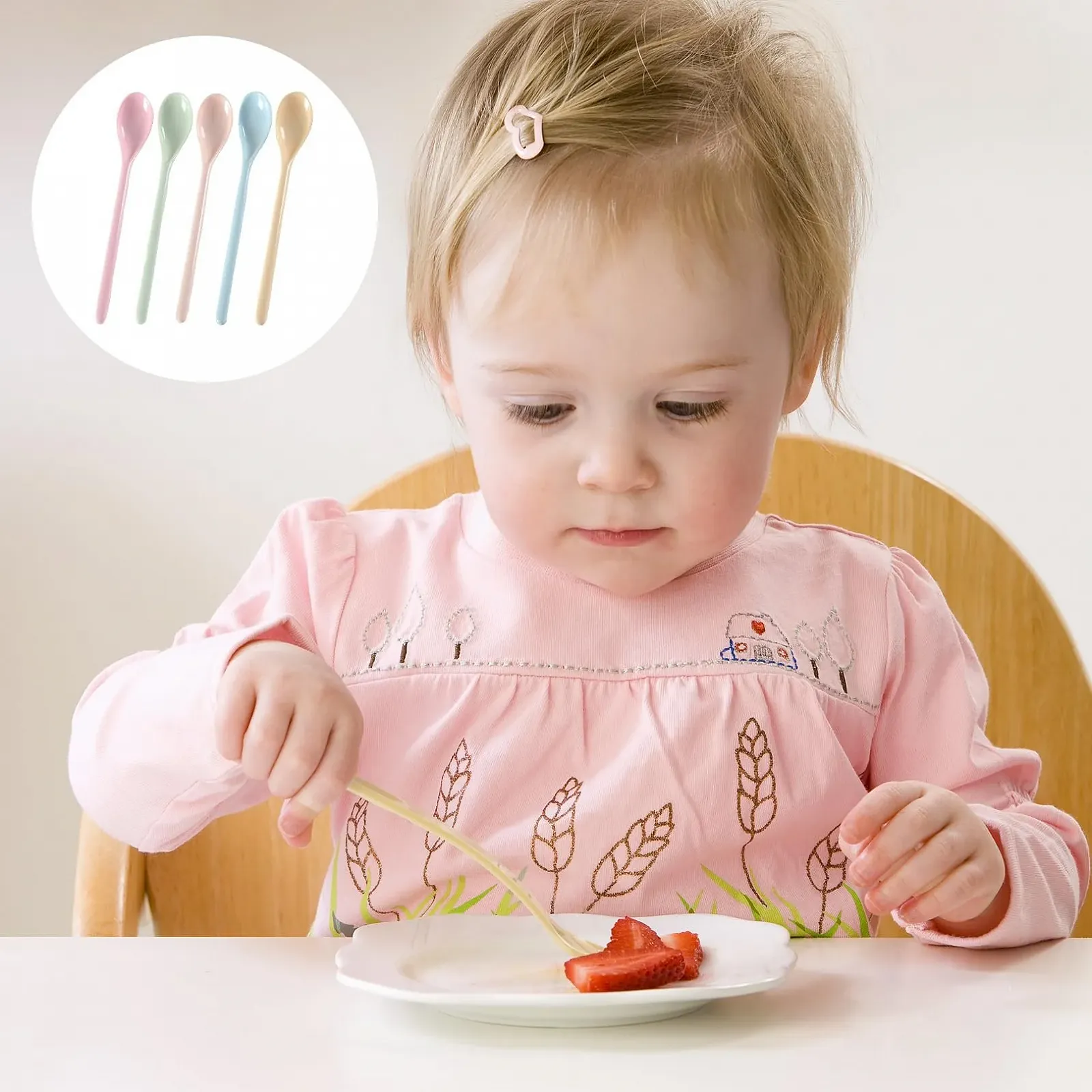 Набор из 5 ложек пластиковых, фото №6