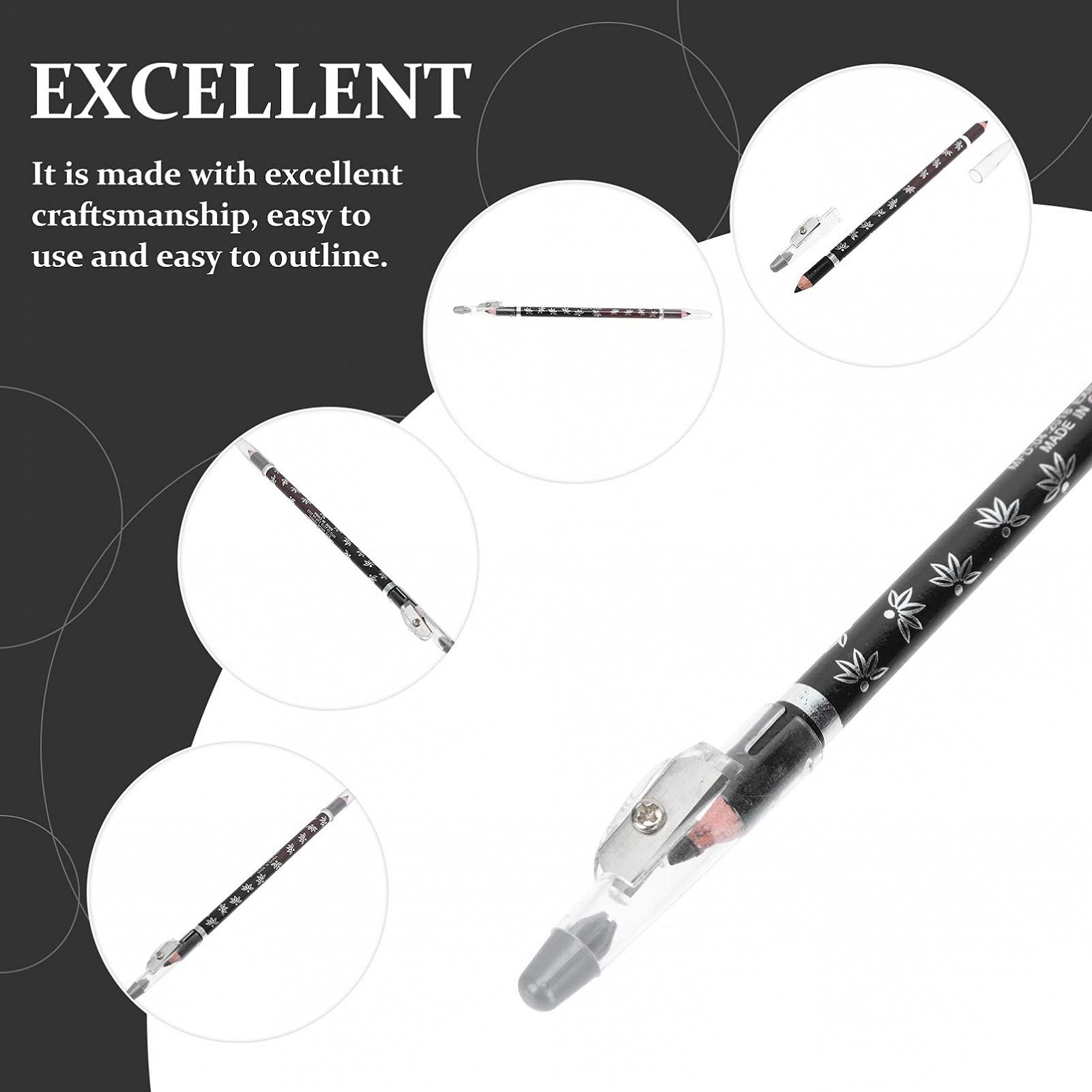 Карандаш для бровей Minkissy с точилкой Двойной наконечник 4 шт., фото №5