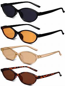 Сонцезахисні окуляри овальні Zuimei в стилі ретро 90-х, вузькі - Фото 1