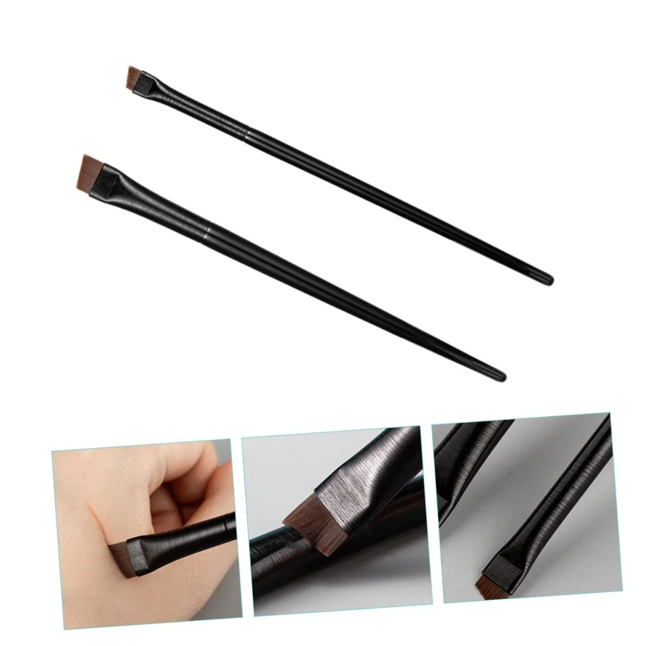 Кисти для подводки NOLITOY 12 шт. Abgewinkelter Черный, фото №6 Кисти для подводки NOLITOY 12 шт. Abgewinkelter Черный, фото №6