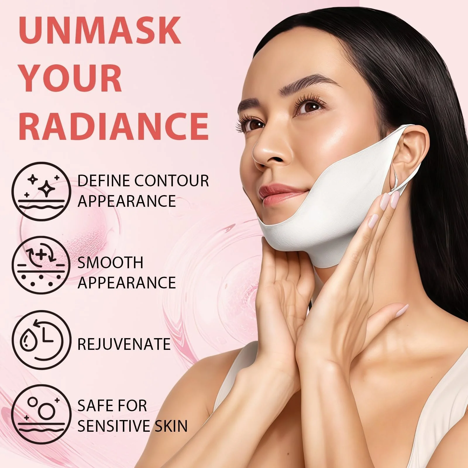 Маска для лица V-Line Chin Lift Маска V-Line для подтяжки лица Укрепляющая кожу Climber Увлажняет и питает кожу, освежает уход за кожей для женщин и мужчин, 5 шт, фото №5 Маска для лица V-Line Chin Lift Маска V-Line для подтяжки лица Укрепляющая кожу Climber Увлажняет и питает кожу, освежает уход за кожей для женщин и мужчин, 5 шт, фото №5