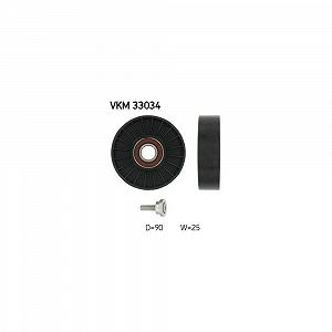 Ролик обводной/направляющий поликлинового ремня SKF VKM 33034 для CITROËN FIAT LANCIA - Фото 1