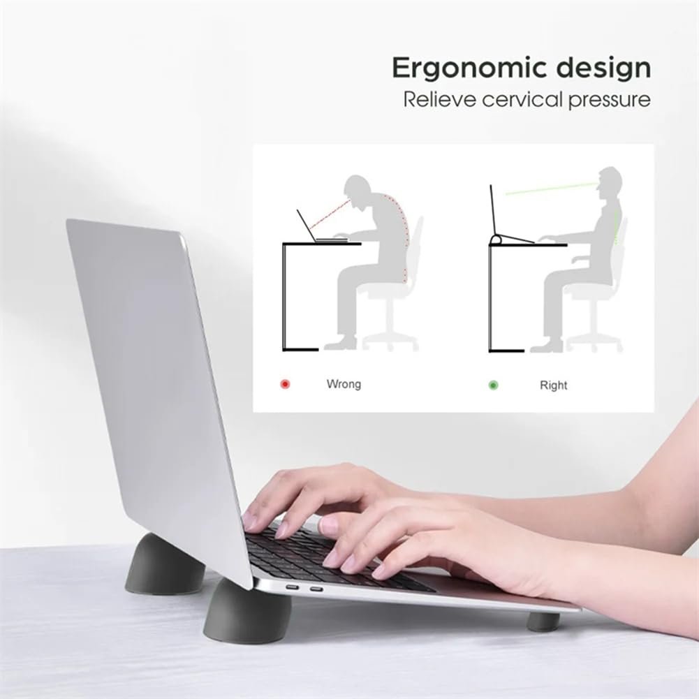 Подставка для ноутбука Azull эргономичная, портативная, моющаяся, многоразового использования, черная, фото №2