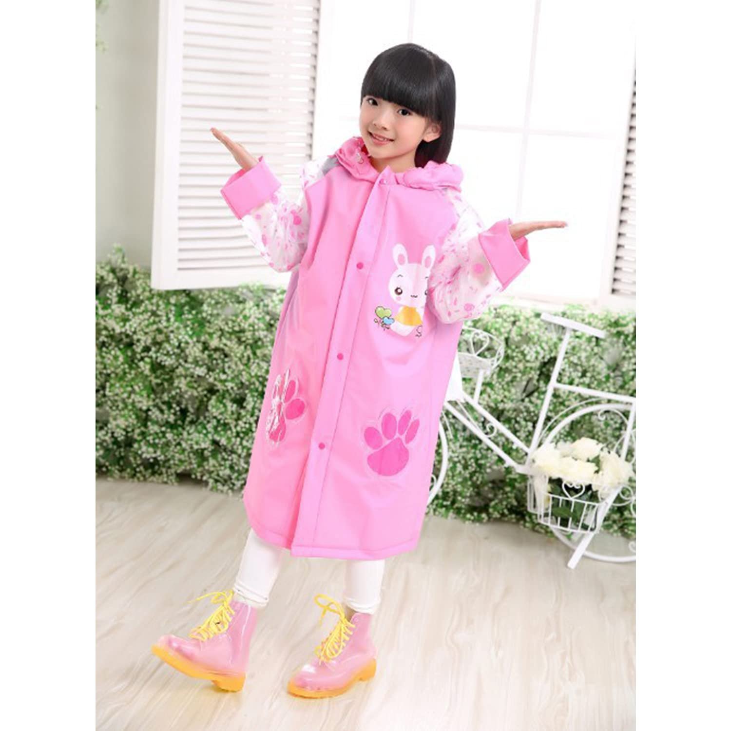 Детский дождевик Petalum Водонепроницаемый с капюшоном для мальчиков и девочек, дождевик-пончо с мультяшным рисунком животных, многоразовый дождевой костюм с карманом, фото №4 Детский дождевик Petalum Водонепроницаемый с капюшоном для мальчиков и девочек, дождевик-пончо с мультяшным рисунком животных, многоразовый дождевой костюм с карманом, фото №4