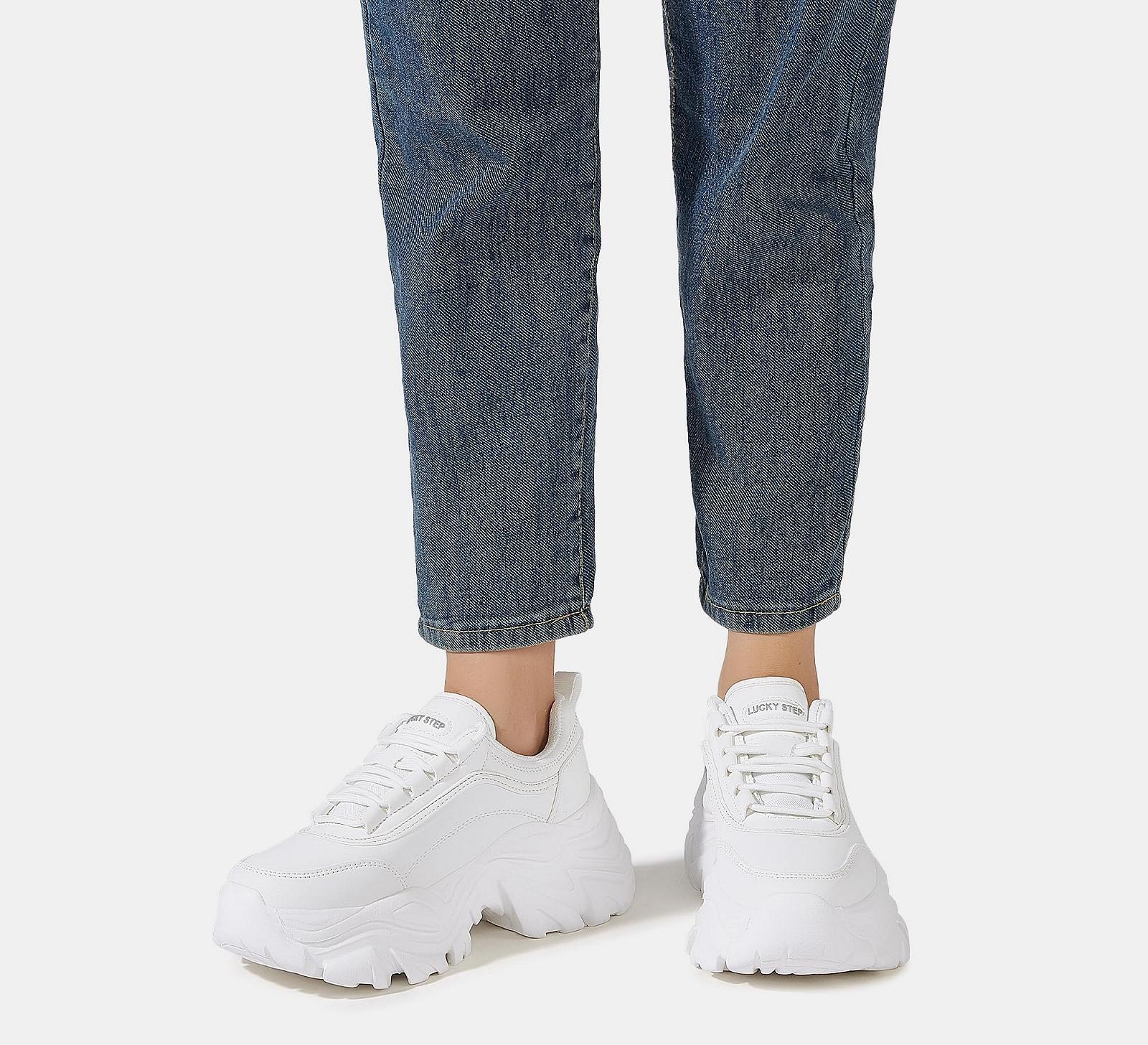 Кроссовки женские LUCKY STEP Chunky на платформе, модные повседневные, удобные на танкетке, фото №7