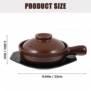 Кастрюля керамическая Gatuida для супа термостойкая энергосберегающая с ручками synthetic.ua - Фото 1