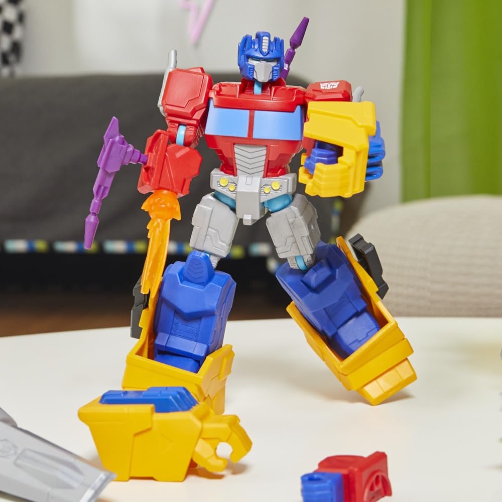 Фигурка Transformers MixMashers Оптимус Прайм, разборная, делюкс, с аксессуарами, фото №6