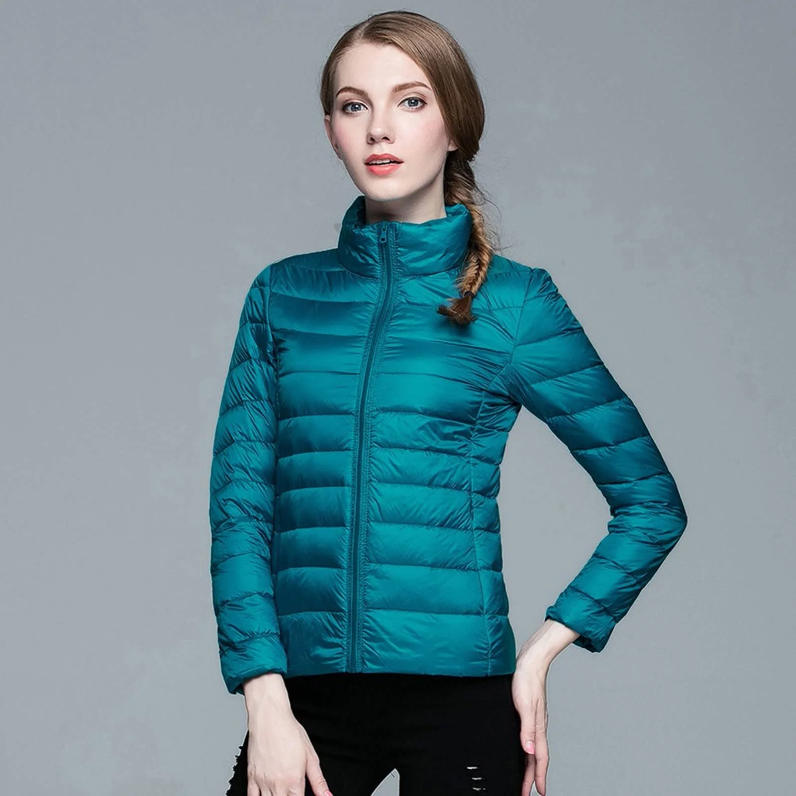 Легке пальто жіноче пухове, фото №7